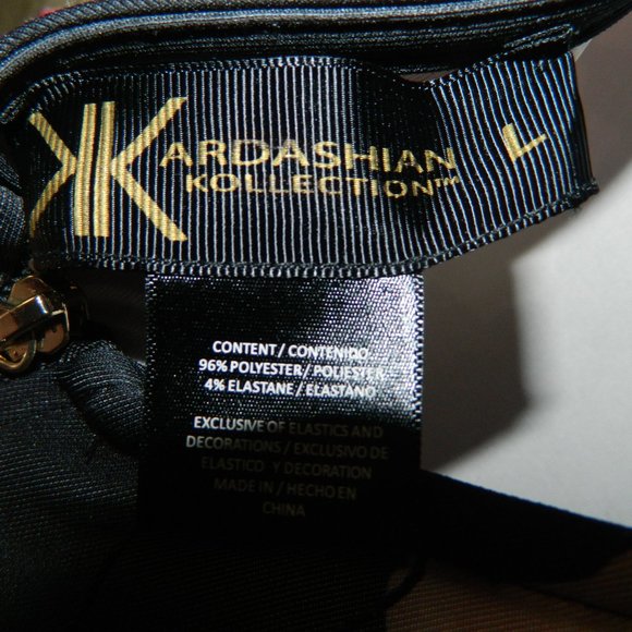 Kardashian Kollection Floral Low-Back Dress Size Large (Z-37) - Picture 4 of 4